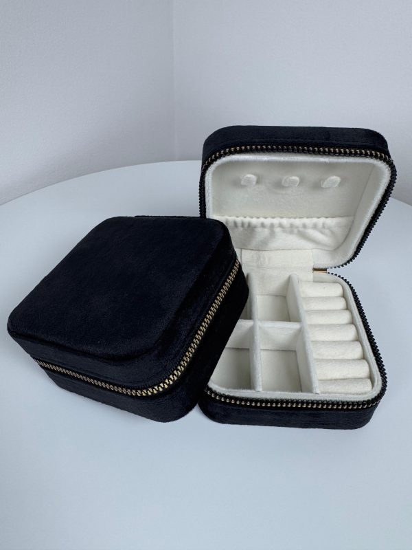 Joyero Alejandrita terciopelo negro