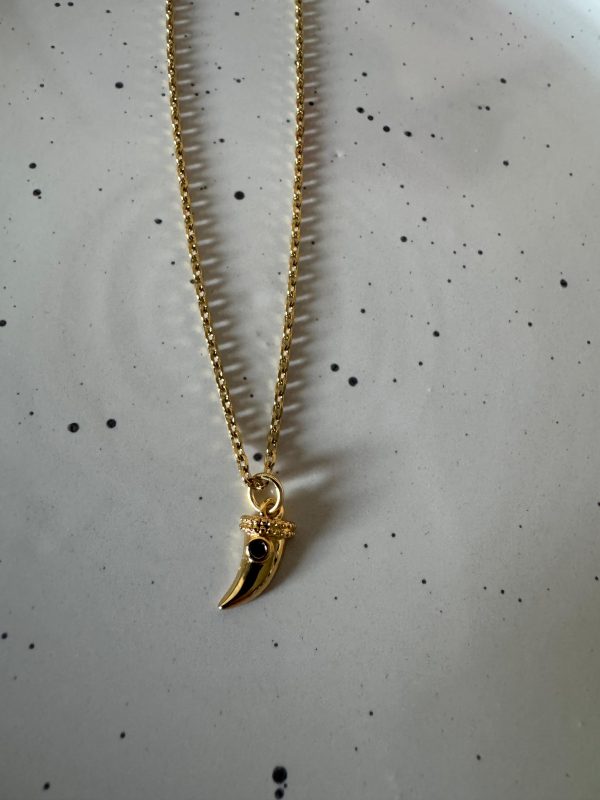 Colgante cuerno piedra