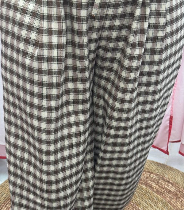 Pantalón bombacho cuadros
