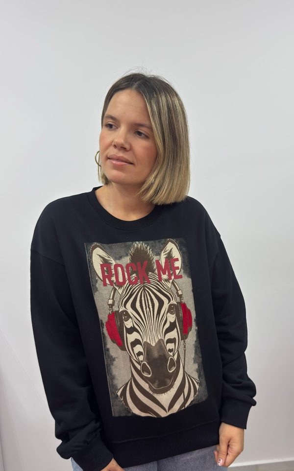 Sudadera Cebra Rock