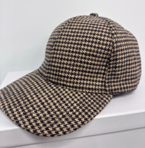 Gorra paño estampado pata de gallo 1